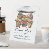 Sie ist vom Markt floral Elegant Script Bloom Bar Sockelschild (In SItu)