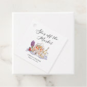 Sie ist vom Markt für Bauern-Brautparty abgeschnit Geschenkanhänger (Beispiel)