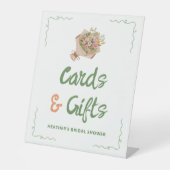 Sie ist vom Markt-Karten-und Geschenksign Sockelschild (Vorderseite)