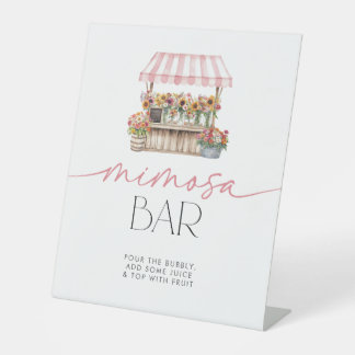 Sie ist vom Markt Mimosa Bar Sockelschild