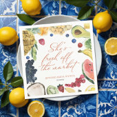 Sie ist vom Markt weg | Brautparty Serviette