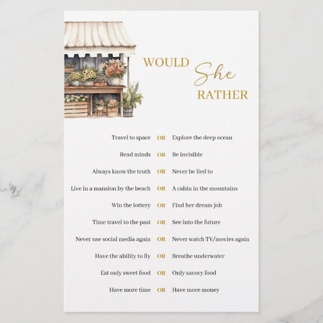 Sie ist vom Markt weg und würde eher spielen (Vorderseite)