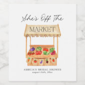 Sie ist vom Markt weg Weinetikett (Einzelnes Label)