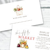 Sie ist vom Markt Wildblumen Display Dusche. Begleitkarte