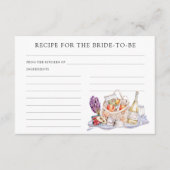 Sie ist vom Marktrezept für die Braut abgeschnitte Begleitkarte (Vorderseite)