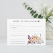 Sie ist vom Marktrezept für die Braut abgeschnitte Begleitkarte (Stehend Vorderseite)