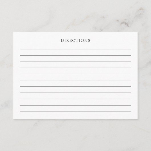 Sie ist vom Marktrezept für die Braut abgeschnitte Begleitkarte (Rückseite)