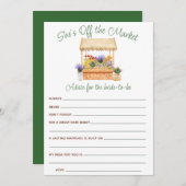 Sie ist von den Brautparty Advice Cards Einladung (Vorne/Hinten)