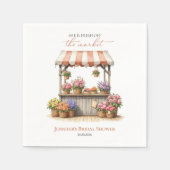 Sie ist von der Blume des Marktes abgeschnitten |  Serviette (Vorderseite)