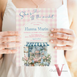 Sie ist von der Brautdusche-Einladung weg Einladung