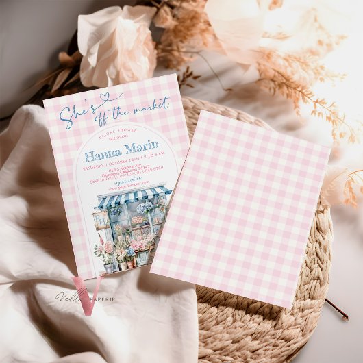 Sie ist von der Brautdusche-Einladung weg Einladung