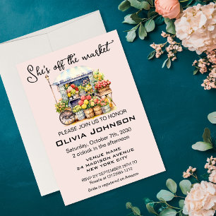 Sie ist von der Market French Floral Brautparty Einladung
