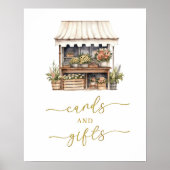 Sie ist von der Marktkarte und gibt Party-Zeichen. Poster (Vorne)