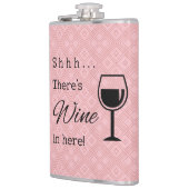 Sie ist Wein hier Rose Dreieck Gemustert Flachmann (Links)