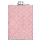 Sie ist Wein hier Rose Dreieck Gemustert Flachmann (Rückseite)