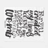 Sie ist wertvoller als Juwelen Sprichwörter White Fleecedecke (Vorderseite (Horizontal))