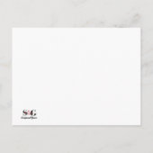 Sie ist Wertvoller als Rubies Sprichwörter Glitzer Postkarte (Rückseite)