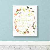 Sie ist Wertvoller als Rubies Wall Art Leinwanddruck (Insitu (Holzboden))