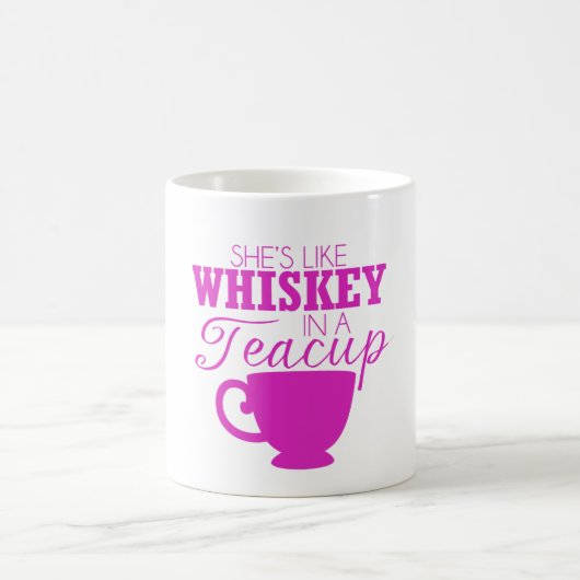 "Sie ist wie Whisky in einem Teacup" Kaffee-Tasse Kaffeetasse (Mittel)