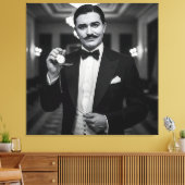 Sie ist wieder zu spät, nehmen Sie eins, 1920er vo Leinwanddruck (Insitu (Wohnzimmer))