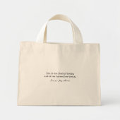 Sie ist zu begeistert von Buchpreisangebot Mini Stoffbeutel (Vorne)