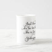 Sie ist zwar wenig, aber sie ist heftig. porzellantasse (Vorderseite)