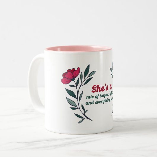 Sie ist zweifarbige tasse (Vorderseite Links)