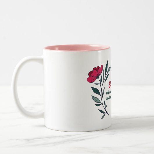 Sie ist zweifarbige tasse (Links)