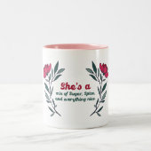 Sie ist zweifarbige tasse (Mittel)