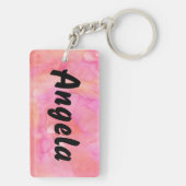 Sie jagte ihren Traum-Schlüsselanhänger Schlüsselanhänger (Rückseite)