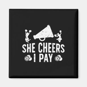 Sie jubelt, ich bezahle Jubel Papa eines Cheerlead Magnet