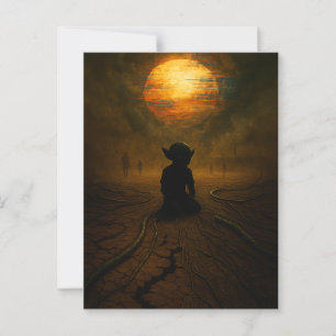 Sie kamen, als die Sonne schmolz Postkarte