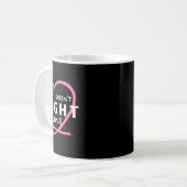 Sie kämpft nicht allein gegen Brustkrebs Kaffeetasse (Vorderseite Links)