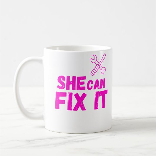 Sie kann es reparieren DIY-Tassendesign Kaffeetasse (Links)