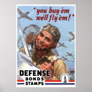 Sie kaufen sie, wir fliegen sie — WW2 Poster — Gre