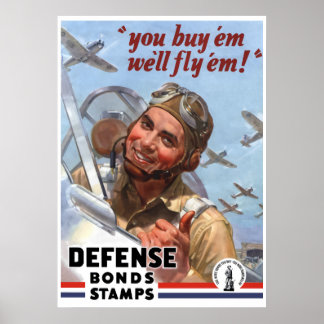 Sie kaufen sie, wir fliegen sie — WW2 Poster — Gre
