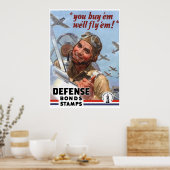 Sie kaufen sie, wir fliegen sie — WW2 Poster — Gre (Küche)