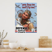 Sie kaufen sie wir werden sie fliegen — WW2 Poster (Küche)