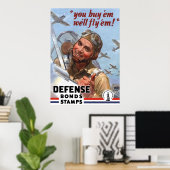 Sie kaufen sie wir werden sie fliegen — WW2 Poster (Heimbüro)
