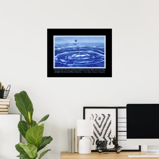 Sie kennen B J Palmer Quote Poster nie (Heimbüro)