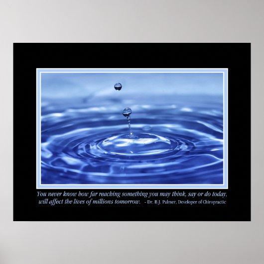 Sie kennen B J Palmer Quote Poster nie (Vorne)