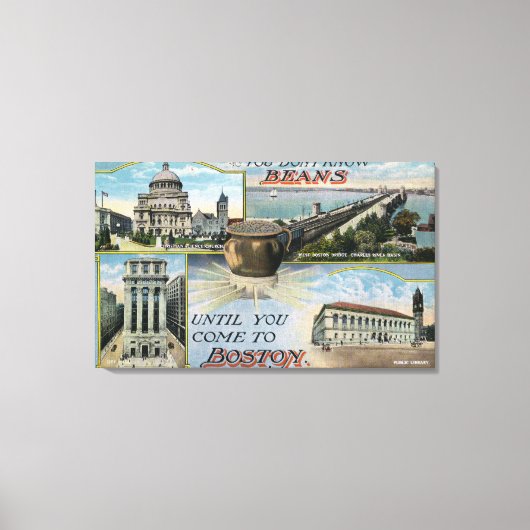 Sie kennen Bohnen nicht, Landschaftliche Aussichte Leinwanddruck (Vorderseite)