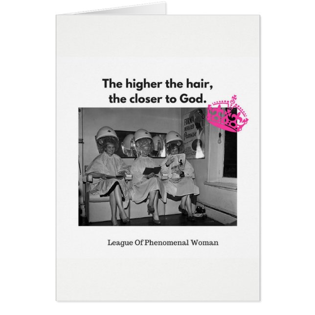 Sie kennen, das höher das Haar, näher an Gott (Vorne)