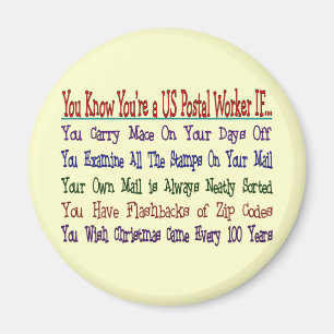 Sie kennen Ihr einen POSTANGESTELLTER WENN Magnet