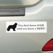 Sie kennen nicht HAAR, bis Sie ein NEWF kennen! Autoaufkleber (Auf Auto)