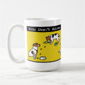 Sie kennen nicht Jack-Russell-Terrier-Tasse Kaffeetasse (Links)