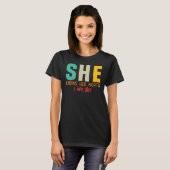 Sie kennt ihren Wert, ich bin sie T-Shirt (Vorne ganz)
