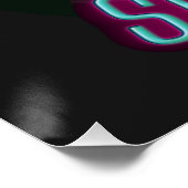 Sie klopfen ernstes Hühnerglühen-Poster Poster (Ecke)