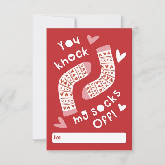 Sie klopfen meine Socken aus dem Klassenzimmer Val Einladung (Vorderseite)