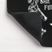 Sie klopft an meine lustigen Bone Gothic Halloween Mousepad (Ecke)